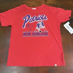 New England Patriots Racer Red T-Shirt Women's Large Sportswear Fan Football